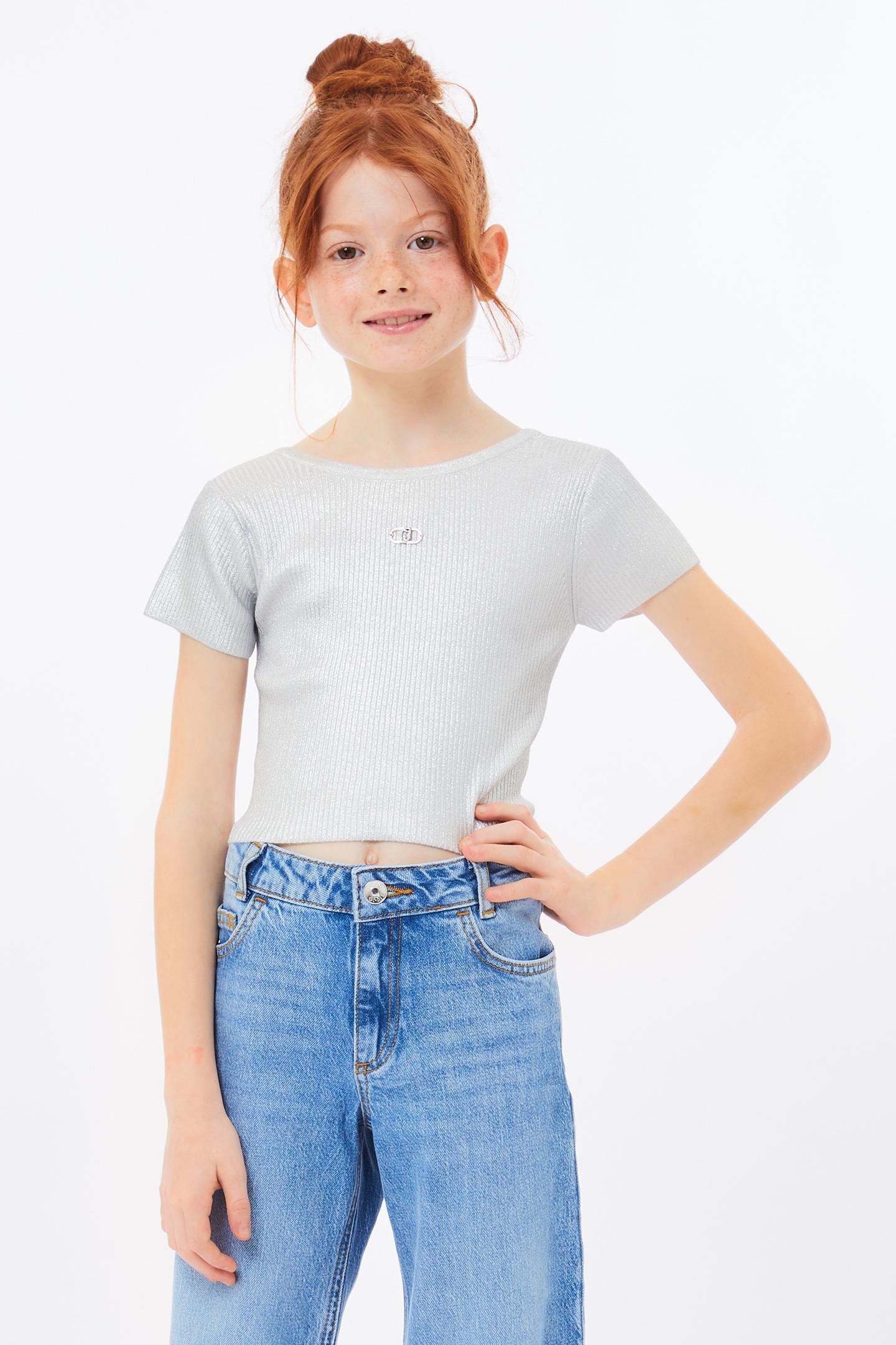 LIU JO T-SHIRT IN LUREX